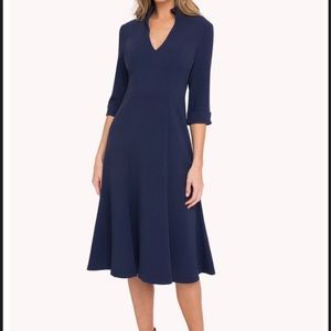 Black Halo Kensington Collar Fit & Flare Dress 6